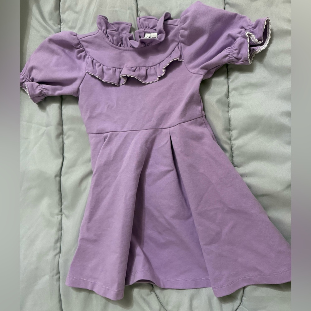 Janie and Jack Lilac Ruffle Dress